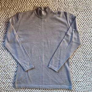 NWT old stock vintage The Works Saks Fifth Avenue Light Gray Wool Sweater